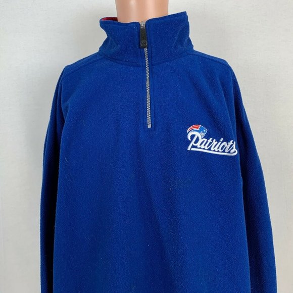 Mirage Other - Mirage New England Patriots Pullover Fleece Jacket XL Vtg 90s NFL Quarter Zip